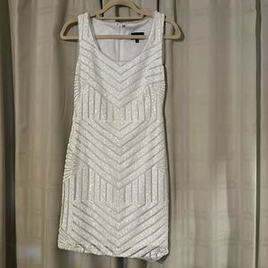 White sequin dress